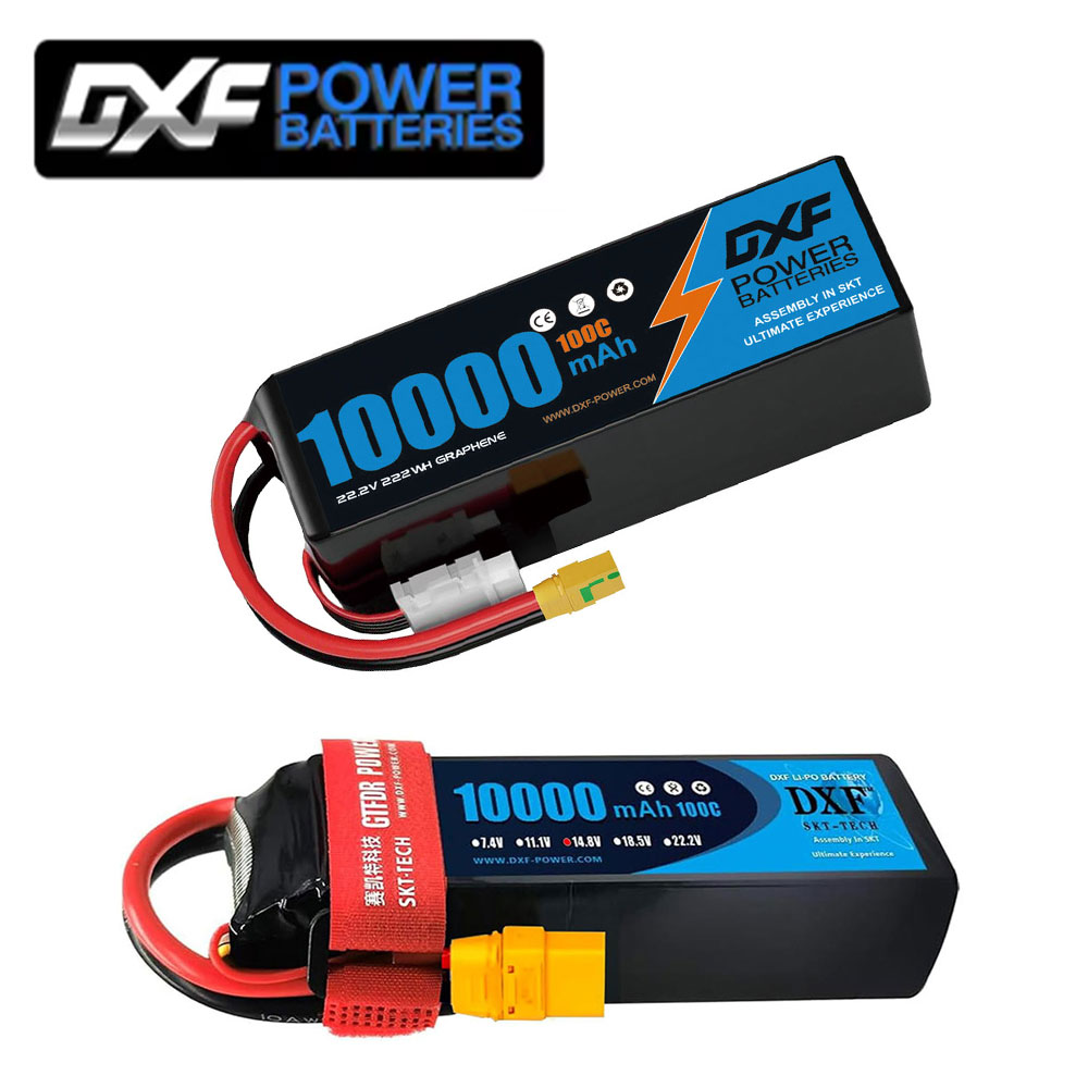6S Lipo Battery 22.2V 5000Mah - แบตเตอรี่ลิเธียมโพลิเมอร์ DXF 6S 22.2V 100C 10000mAh