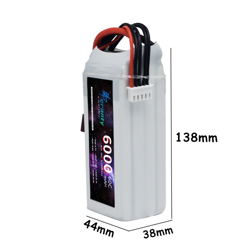 แบตเตอรี่ Lipo 14.8V 6000mAh 4 - 4S Lipo Battery 14.8V 6000Mah บทวิจารณ์และราคา