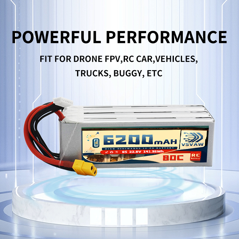 แบตเตอรี่ลิโพสำหรับของเล่นความ - 6S Lipo Battery 22.2V 5000Mah บทวิจารณ์และราคา
